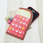 手縫ok!－鴨鴨進行曲手機袋(拼布材料包)