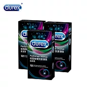 【Durex 杜蕾斯】雙悅愛潮裝保險套12入*3盒