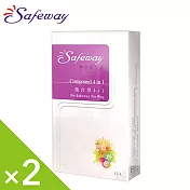 【safeway 數位】複合型4in1保險套(12入x2盒)