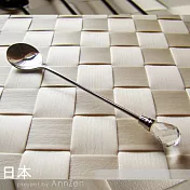 【AnnZen】《日本 Shinko》日本製-午茶晶鑽系列-裸鑽咖啡匙