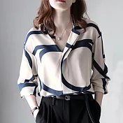 【初色】撞色條紋顯瘦襯衫-白色-94014(M-2XL可選)M白色