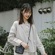 【良池】初秋復古三釦小西服外套    FREE杏色