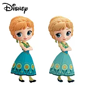 【日本正版授權】Q posket 安娜 驚喜造型 公仔/模型 Anna 冰雪奇緣 Frozen Fever 萬普 -深色款