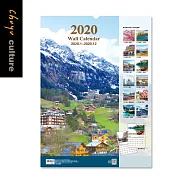 珠友  2020年4K吊掛月曆/掛曆(風景/直式)