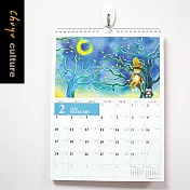 珠友 2020年12K吊掛式月曆/掛曆/行事曆(插畫/直式)