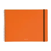 【Mark’s】EDiT多功能網點筆記本B5(附便利貼) ‧艷陽橘