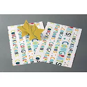 英國『OTTER HOUSE』禮物包裝紙（恭禧文字）