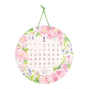 MIDORI 2020壁掛式月曆-鄉村花漾