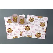 英國『OTTER HOUSE』禮物包裝紙（貓頭鷹）