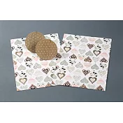 英國『OTTER HOUSE』禮物包裝紙（心型拼貼）