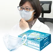 衛風 PM0.3奈米3D薄膜口罩(M-L)-30入盒裝-藍色