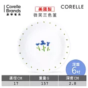 【美國康寧 CORELLE】微笑三色堇6吋深盤