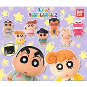 【日本正版授權】全套7款 蠟筆小新 Q版造型公仔 P2 扭蛋/轉蛋 Q版模型 野原新之助 萬代 397274