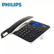 PHILIPS飛利浦 CORD492B/96 時尚設計超大螢幕有線電話(黑)