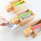 【TOSMU 童心木】長頸龍發票收納盒芥黃色