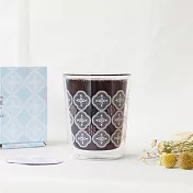 印花樂x好玻-雙層杯/玻璃海棠/輕盈白