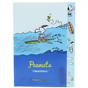 sun-star A4 日本製多層檔案資料夾 SNOOPY 衝浪 運動風