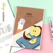 珠友 2020年年A5/25K月計劃筆記+收支/手帳/記帳本/行事曆03.招財貓之手