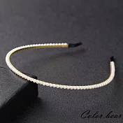 【卡樂熊】韓版純粹珍珠造型髮箍(三款)-中號珍珠4mm