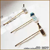 『坂井．亞希子』創意牛奶可樂咖啡造型三件組髮夾 -單一色系