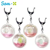 【日本正版授權】角落生物 櫻花系列 漂浮鑰匙圈/吊飾 角落小夥伴 -北極熊款