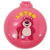 SHO-BI 圓形掀蓋氣墊隨身鏡梳組 鏡子 梳子 迪士尼 熊抱哥 挑眉 桃紅