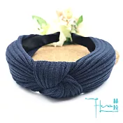 【Hera 赫拉】韓式百搭純色布藝編織交叉髮箍-4色藍色