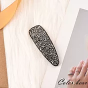 【卡樂熊】韓版低調華麗造型髮夾/BB夾(兩色)-黑色