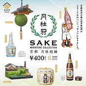【日本正版授權】全套6款 SAKE系列 京都月桂冠篇 扭蛋/轉蛋 清酒故鄉 紀念小物系列 kenelephant 455623