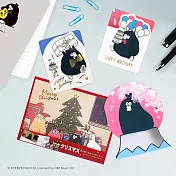 JzFun 奧樂雞造型卡片&聖誕卡紅色