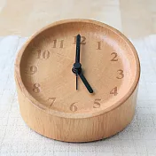 森林系的清新設計‧桌上型橡木鐘
