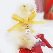 【PinkyPinky Boutique】好柔軟泡泡紗髮夾/馬尾夾 / 抓夾(粉彩黃)