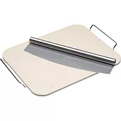 《KitchenCraft》披薩刀+長方石板披薩烤盤