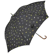【日本nifty colors】單手瞬開！Smart jump抗UV晴雨直傘 ‧小蝴蝶結(黑)