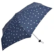 【日本nifty colors】抗UV晴雨兩用迷你五段折傘 ‧糖果點點(藍)