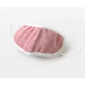 【森商事】日本純棉睡眠透氣保濕不遮鼻口罩 ‧薄梅紅(無地)