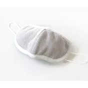 【森商事】日本純棉睡眠透氣保濕不遮鼻口罩 ‧暖灰(無地)