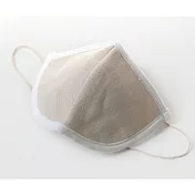 【森商事】日本純棉睡眠透氣保濕口罩 ‧白茶(無地)