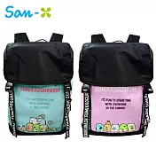 【日本正版授權】角落生物 束口後背包/後背包/書包 角落小夥伴 -藍綠款