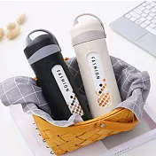 【EZlife】可拆洗可微波陶瓷保溫杯紳士黑