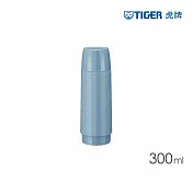 TIGER虎牌 304不鏽鋼保溫杯_輕量霧面附杯蓋300ml(MSK-A030)  灰藍