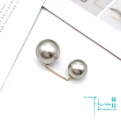 【Hera 赫拉】簡約配件防走光勾型雙頭珍珠領針/胸針-3色香檳