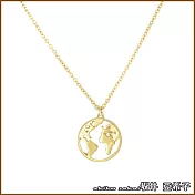 『坂井．亞希子』心中的世界簡單鏤空造型項鍊 -單一色系