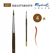 法國拉斐爾 Raphael 835 松鼠毛 學生級 水彩筆 4號