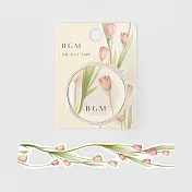 【BGM】和紙膠帶 裁邊典雅歐式庭園 ‧鬱金香