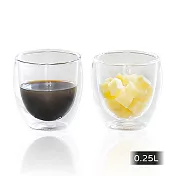 【Bodum】雙層玻璃杯 0.25L(兩入組)