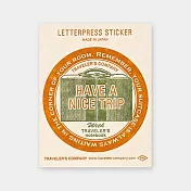 TRC Traveler’s Notebook 旅行工具主題系列(海外限定)-凸版印刷貼紙紅