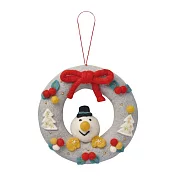 【Mark’s】Mococo聖誕手工羊毛氈花圈掛飾 ‧紳士雪人