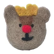 【Mark’s】Mococo聖誕手工羊毛氈磁鐵 ‧微笑馴鹿