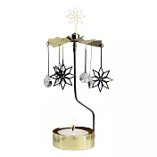 【Mark’s】金屬旋轉蠟燭座台 ‧金色星鑽